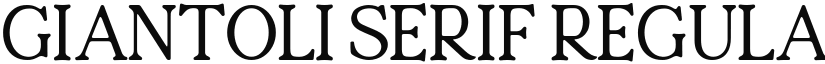 Giantoli Serif Regular font