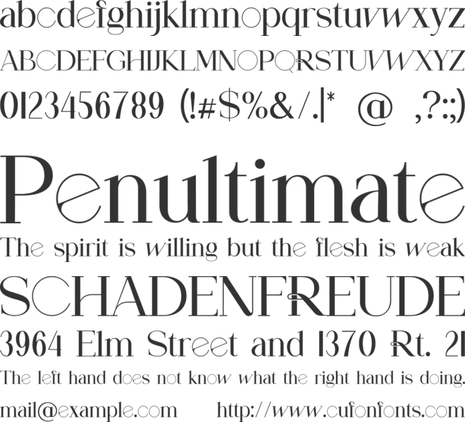 ChairmanButchier font preview