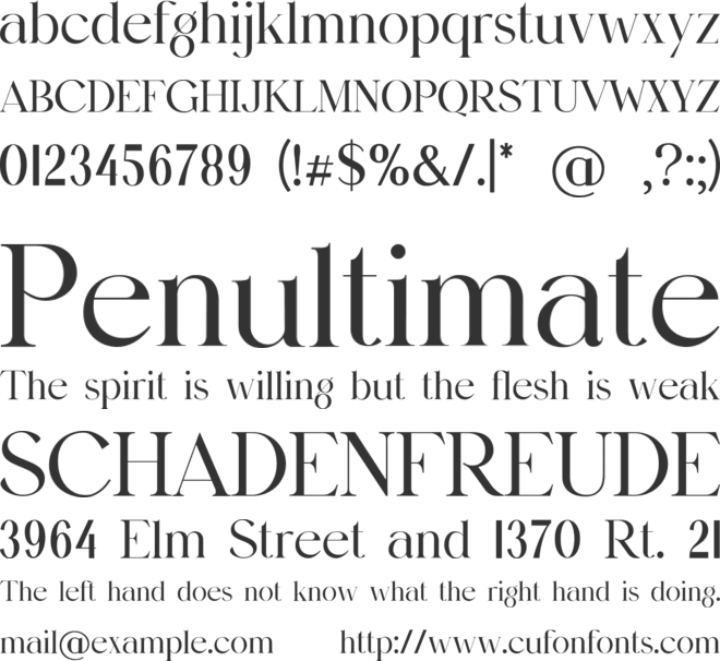 Undergrow font preview