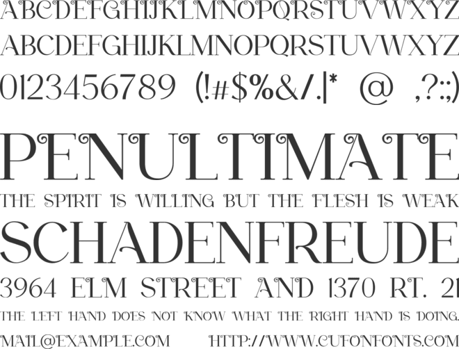 cabestro font preview