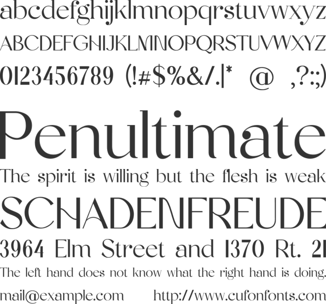 ChiaBianville font preview