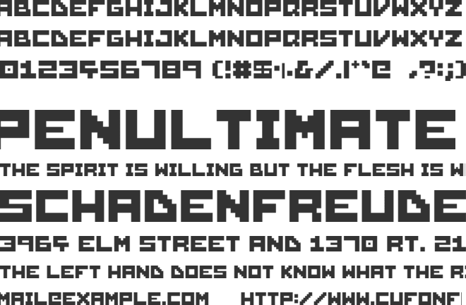 Operius Mono font preview