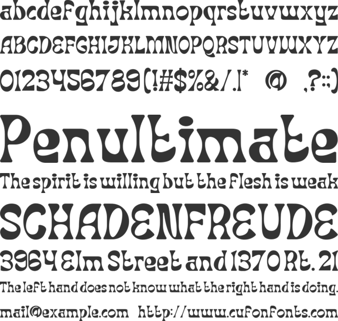 Mind Meld font preview