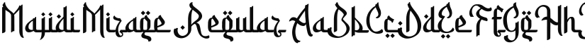 Majidi Mirage Regular font