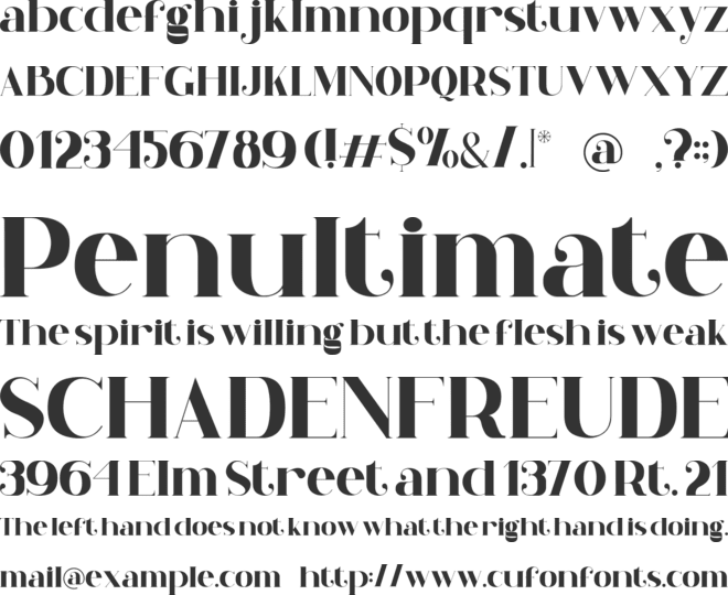 Majasty font preview