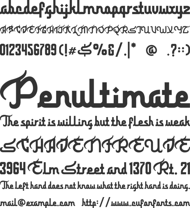 Hikma Glyphs font preview