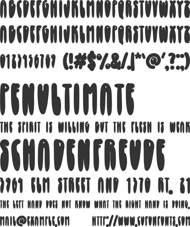 Christmas Condense - Personal U font preview