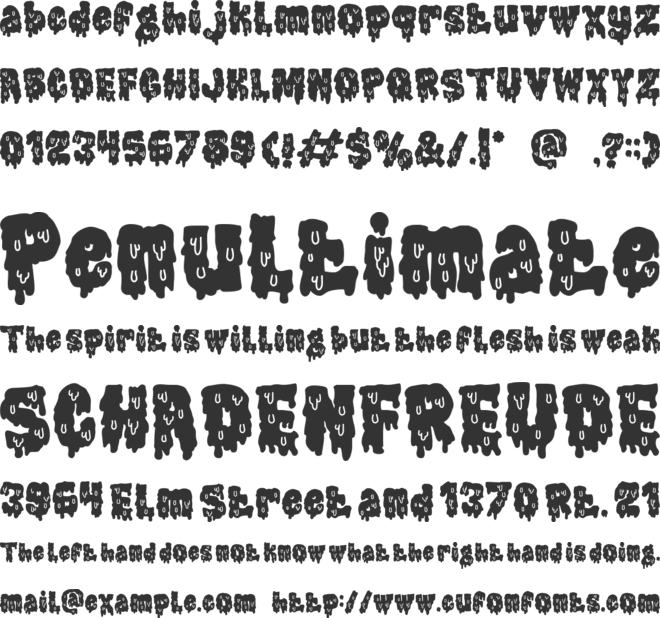 Gothic Haunt font preview