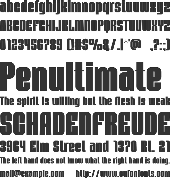 SIKE font preview