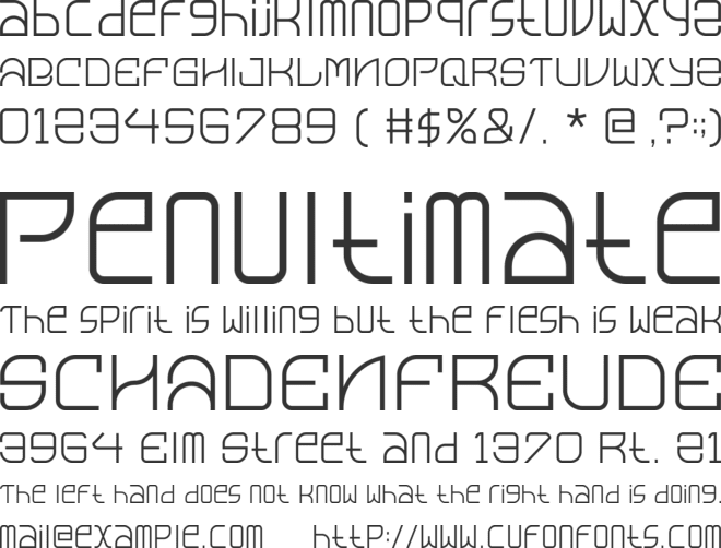 Gomery font preview