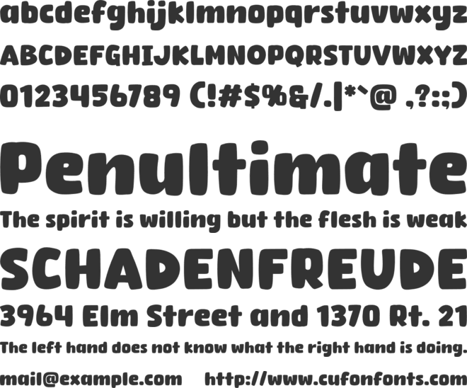 Winter Lemon font preview