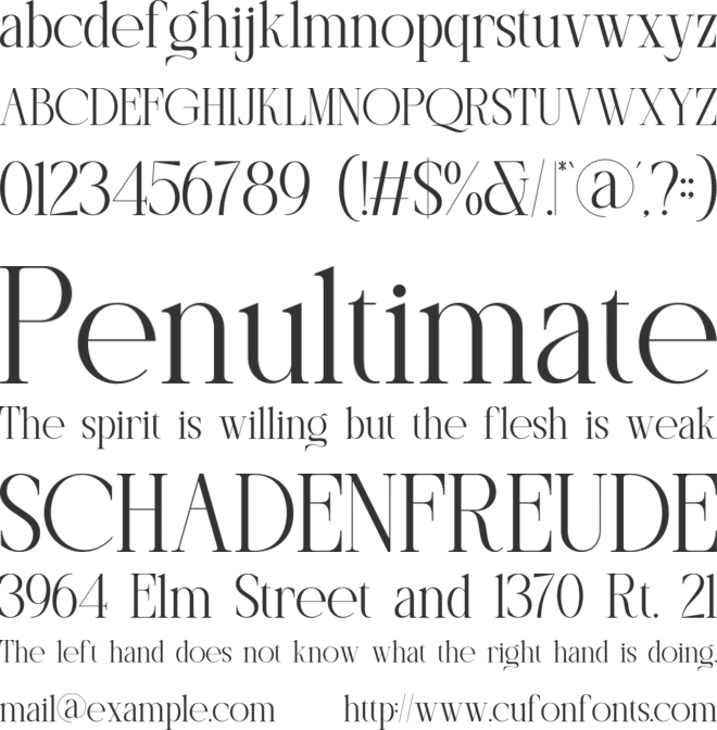 New Essien font preview