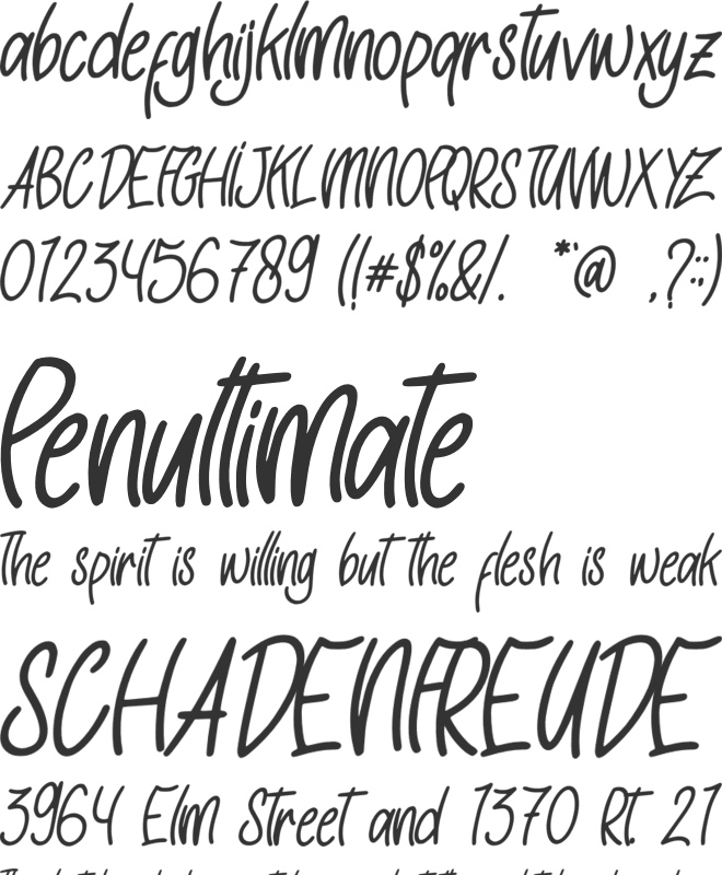 Christmas Design Personal Use font preview