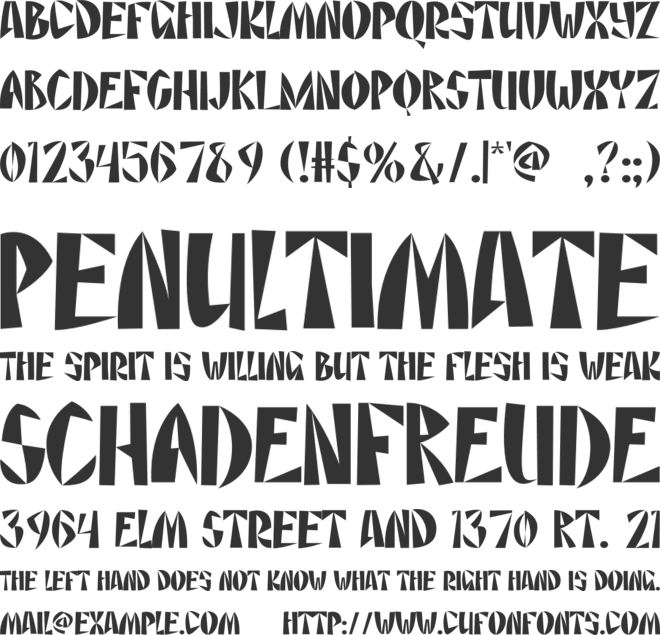 RESIST font preview