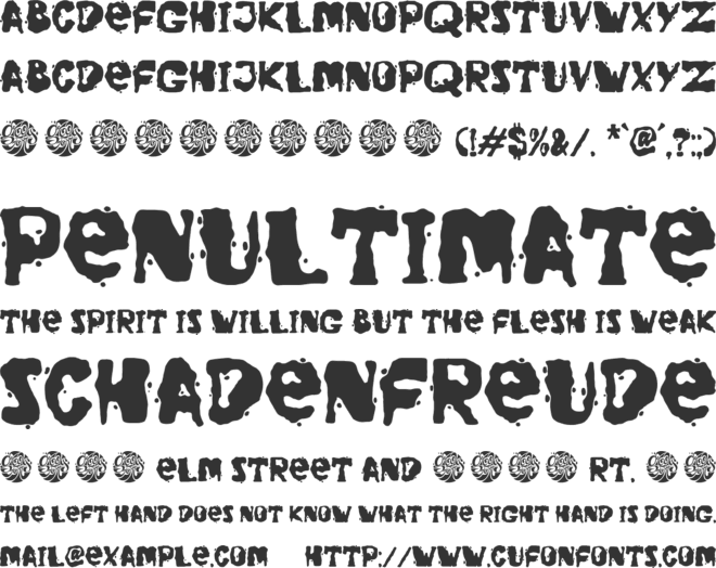 Groovy Dopamine font preview