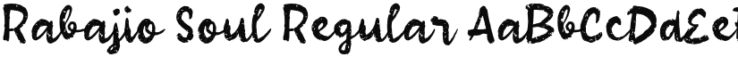 Rabajio Soul font download