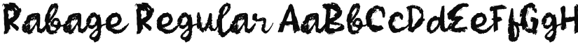 Rabage font download