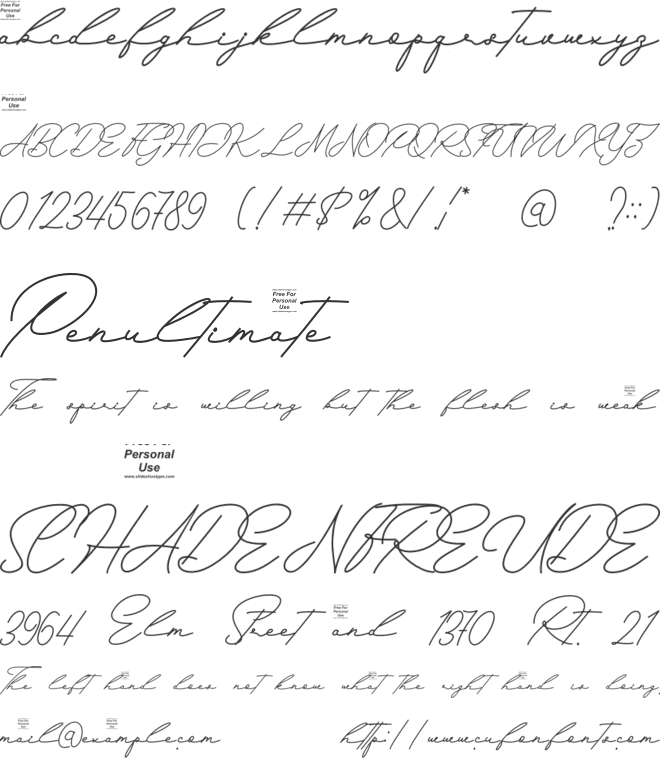 Rearles Harthone font preview