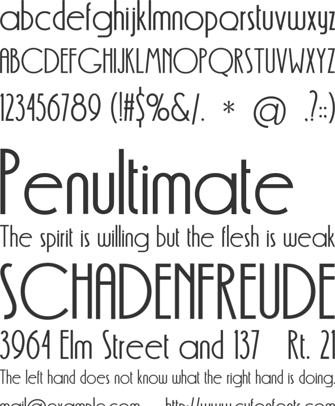 Decoment font preview