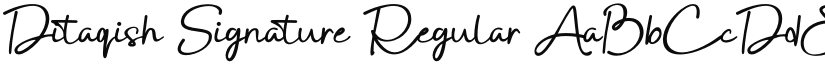 Ditaqish Signature font download