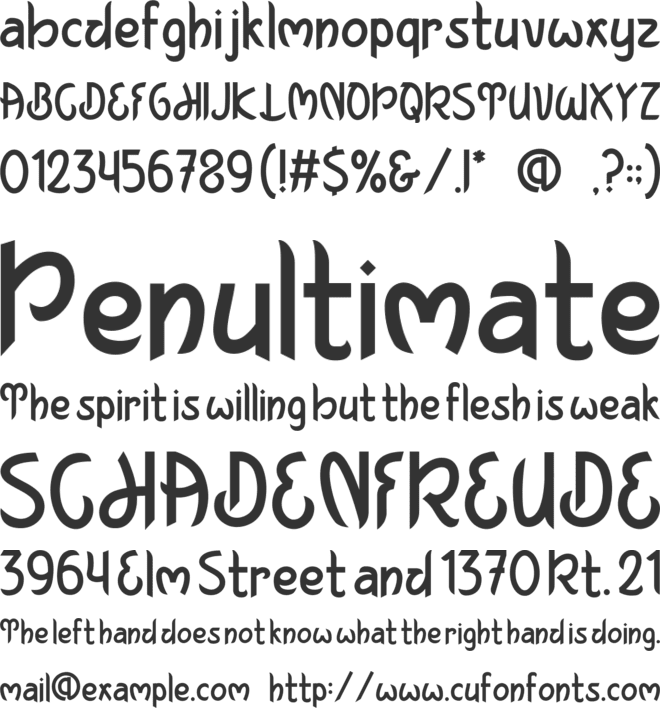 Niranjan font preview