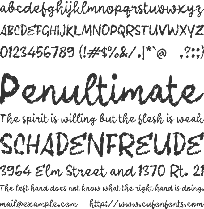 Rahasia Hati font preview