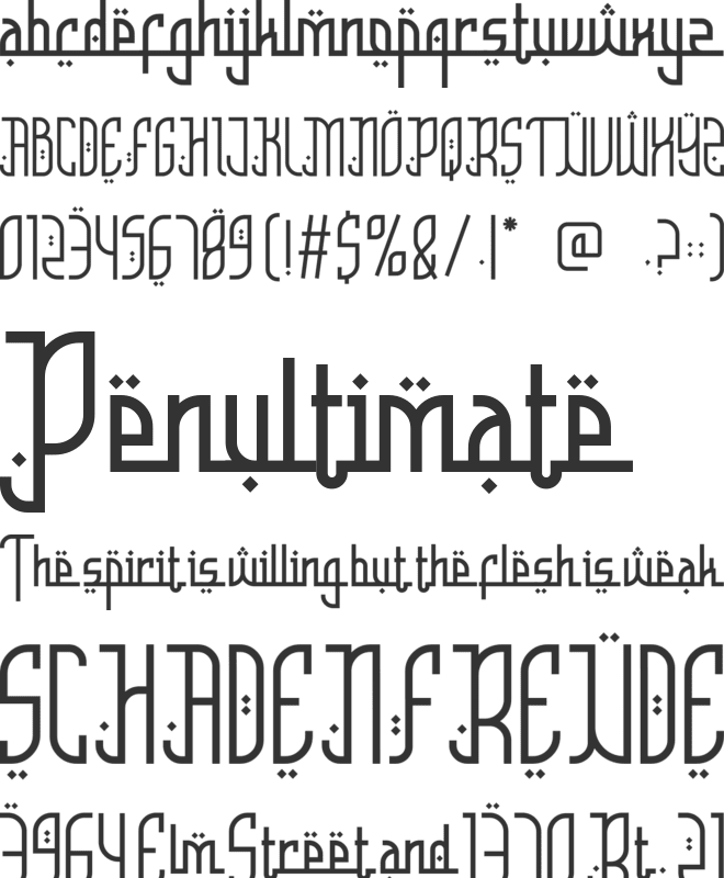 Nashir Nectar font preview