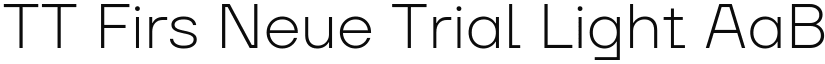 TT Firs Neue Trial Light font