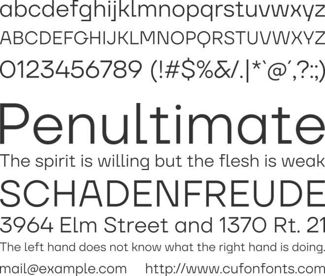 TT Firs Neue Trial font preview