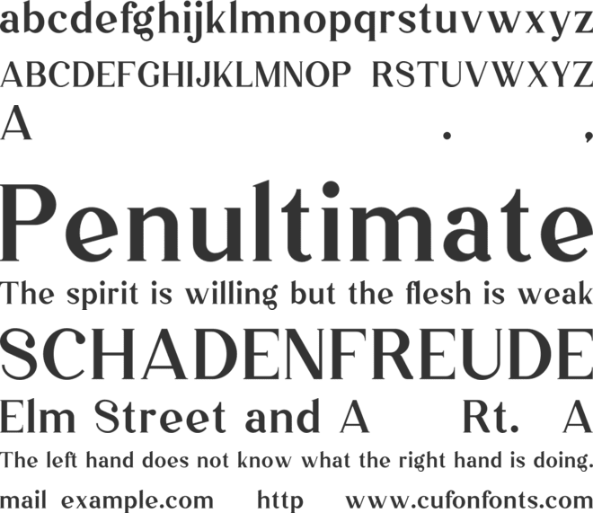 Vintage Mintage font preview