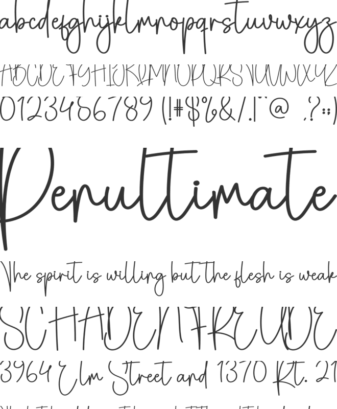 Breadshop font preview