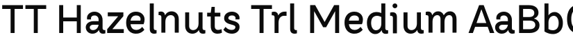 TT Hazelnuts Trl Medium font