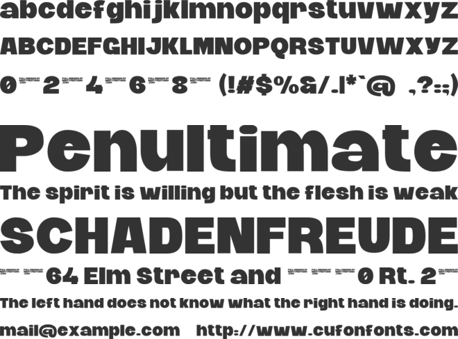 DANGSIK font preview