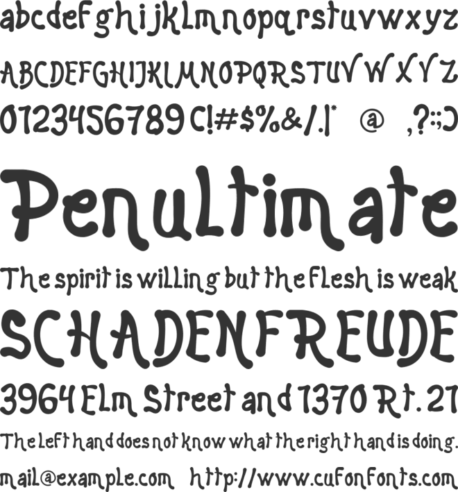 Sailing Scribe font preview