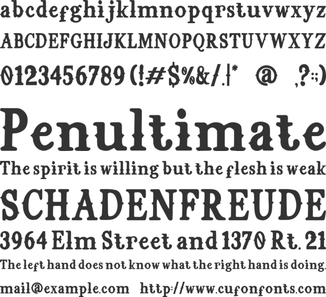 Ranch Hand font preview