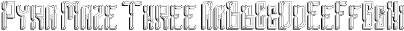 Pyra Maze Three font