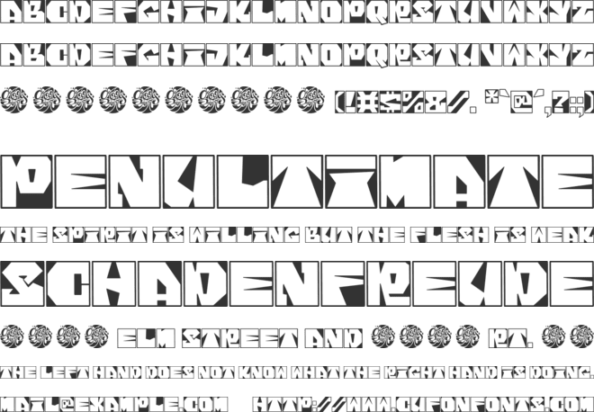 Groovy Texbox font preview