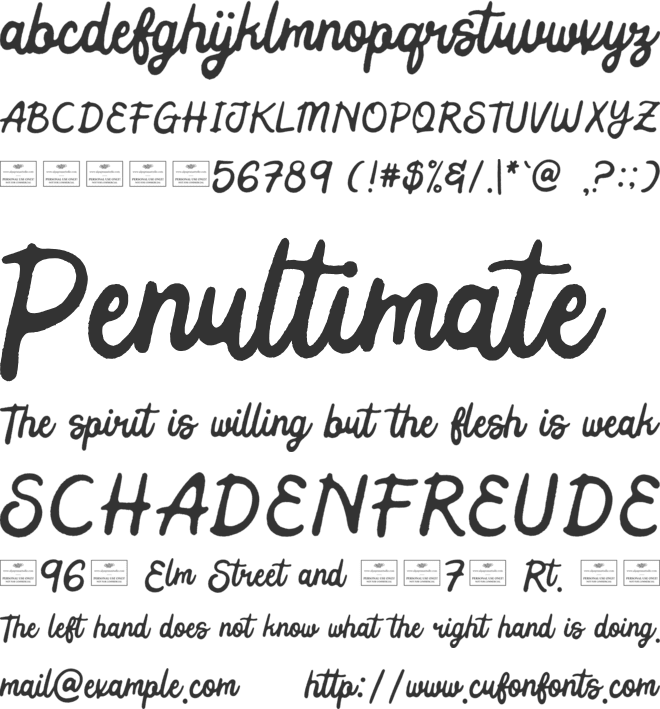 Apotheosis Free font preview