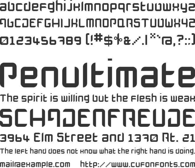 Lucana font preview