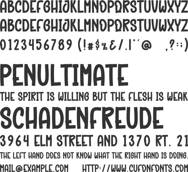 Groovy Christmas font preview