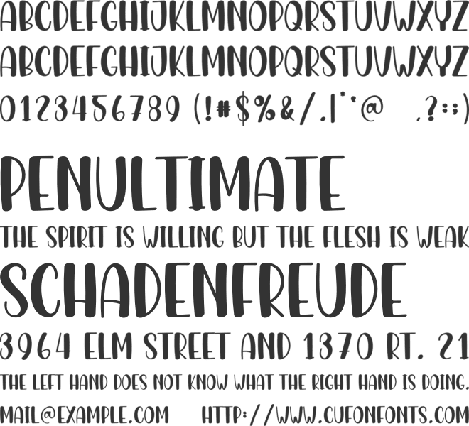 Beautiful Christmas font preview