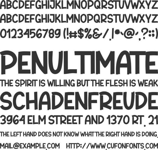 Blankon font preview