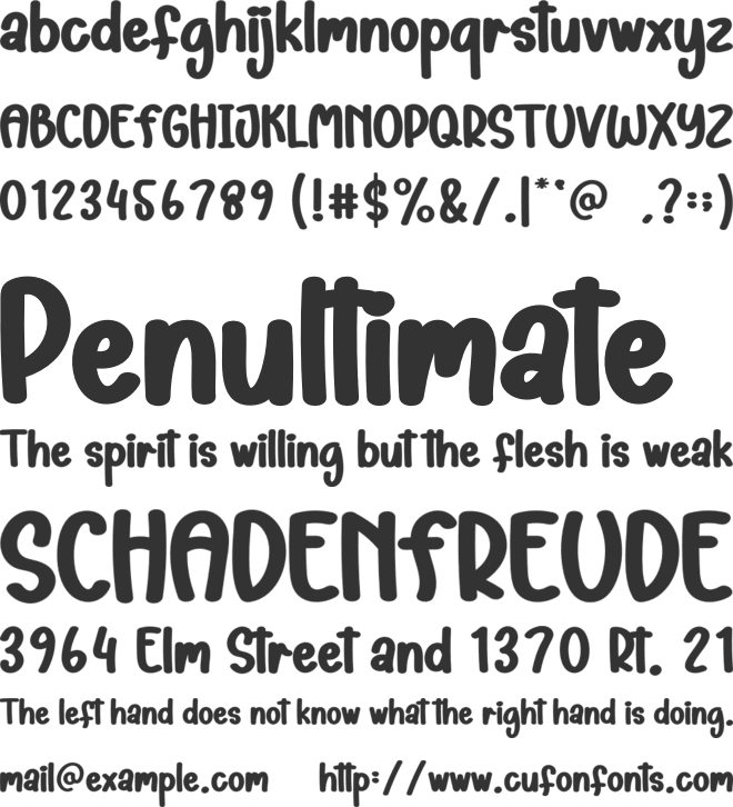 Hello Santa font preview