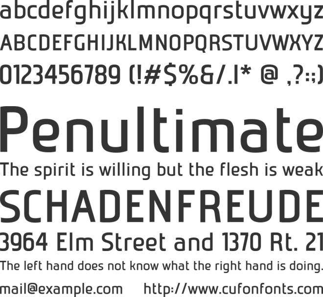 Emirates Essentials font preview