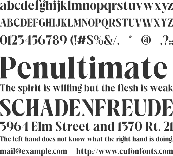 Ralite font preview