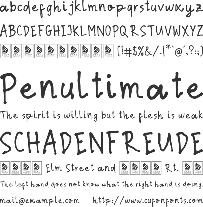 Days Wishes font preview