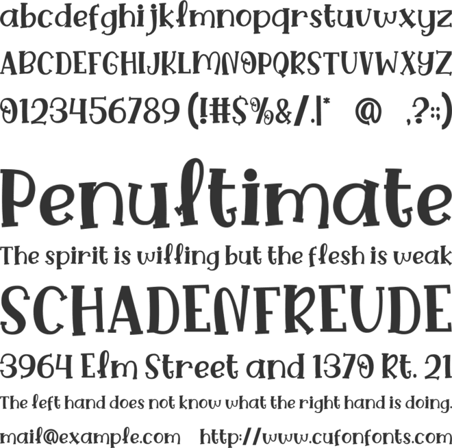 Weathered Sunshine font preview