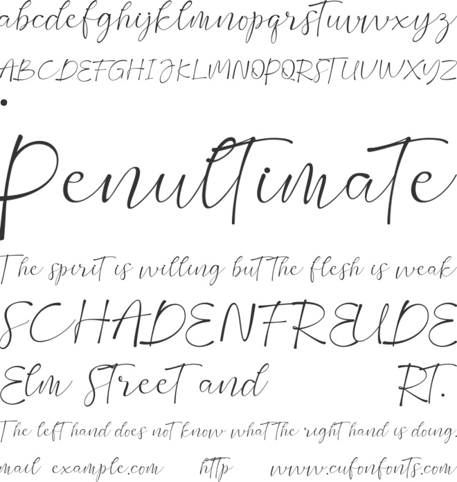 Moura font preview