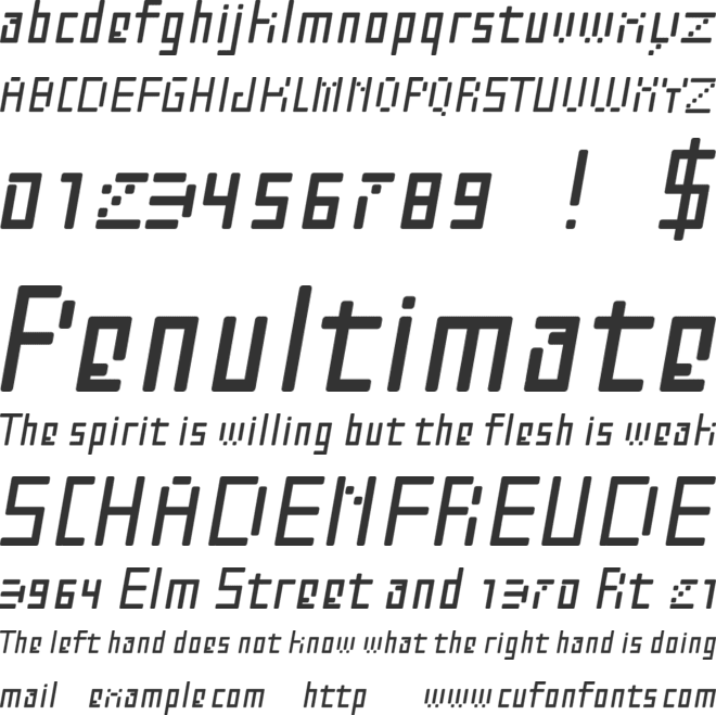 Zerpixl ARC font preview