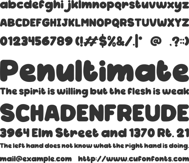 Smoky Maple font preview